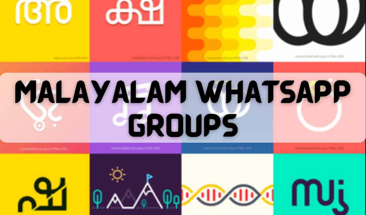 Malayalam Whatsapp Group links