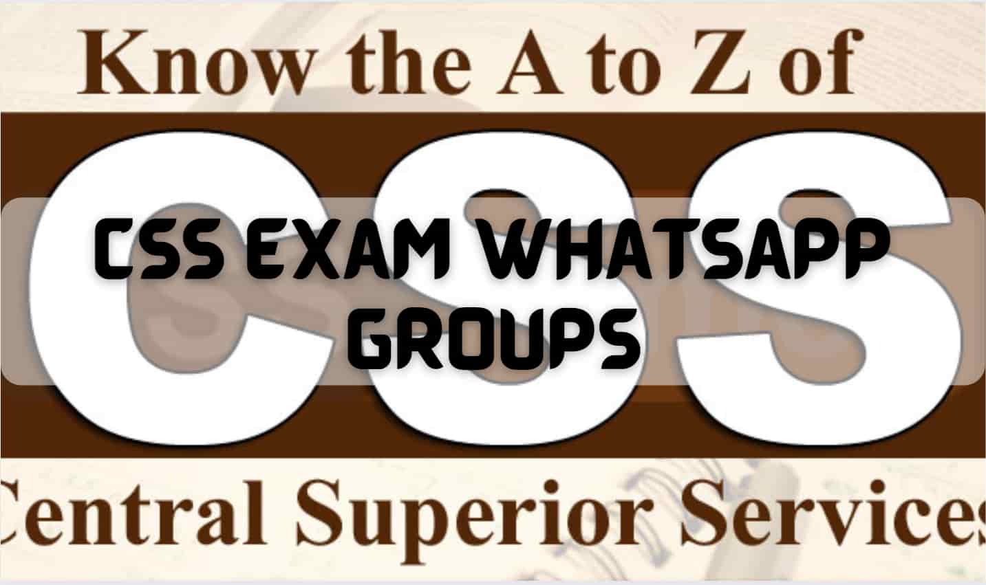 CSS Exam Whatsapp Group Links